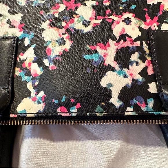 Kate Spade Black Floral Brightwater Dr Rachelle Satchel - Picture 8 of 16